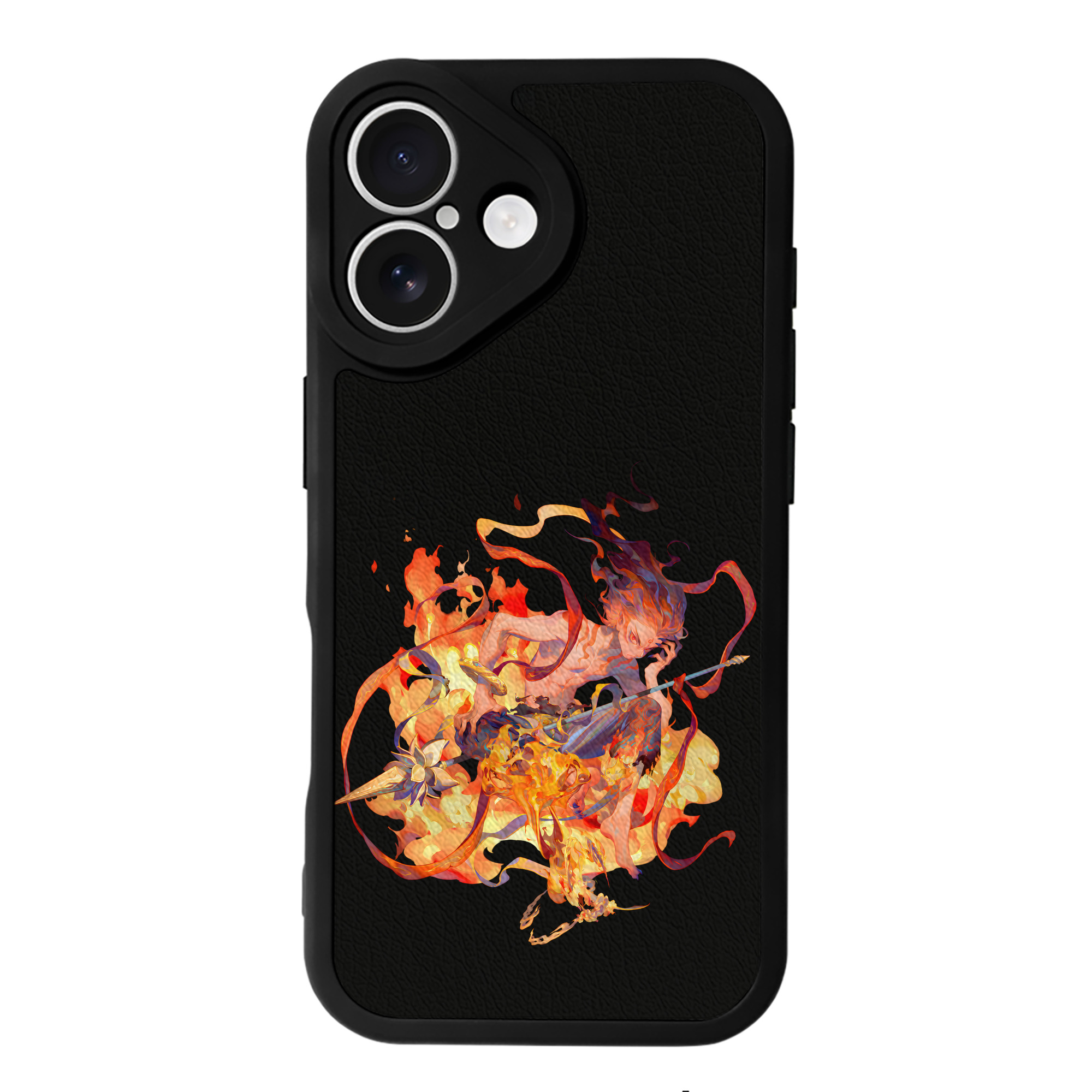 （画像用） Ne Zha 2 ナタ 魔童の大暴れ 【iPhone 16シリーズ対応】シリコンスマホケース（レザー調） 材質：シリコン
